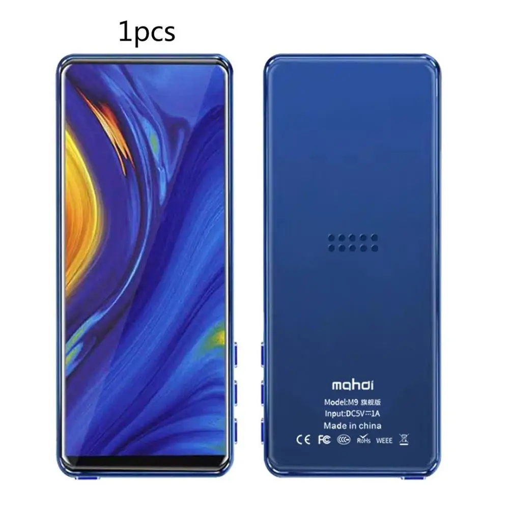 M7 3,5 дюймов полный экран сенсорный Mp3 студенческий Walkman портативный Mp4 девушка Mp5 ультра тонкий Mp3 Mp6 музыкальный плеер - Цвет: Черный