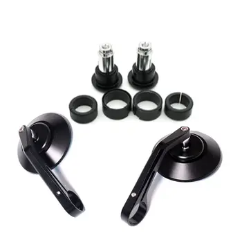 

Round Motorcycle Rear View Mirrors Aluminum Alloy Handle Bar End Rearview Mirror G8TE