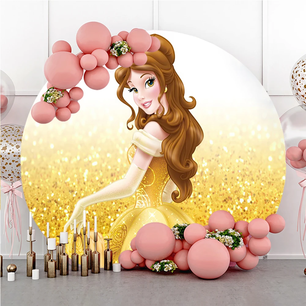 ディズニープリンセスの誕生日パーティーの背景 プリンセススタイル 白雪姫 結婚式の装飾 子供の誕生日パーティーの背景 パーティーの背景 Aliexpress