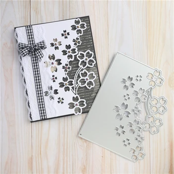 

YaMinSanNiO Flower Edge Metal Cutting Dies Border Frame Scrapbooking for DIY Card Making Decorative Embossing DIY Crafts Stencil