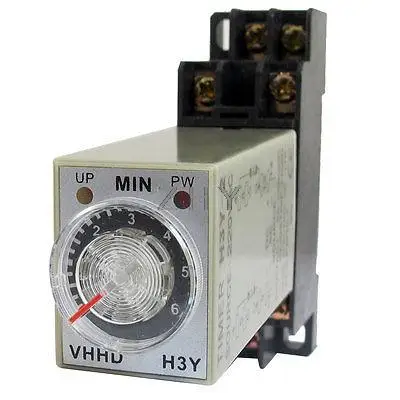 

AC 220V 0-6 Minute 6m Timer Power On Delay Time Relay 8 Pin H3Y-2 w Socket