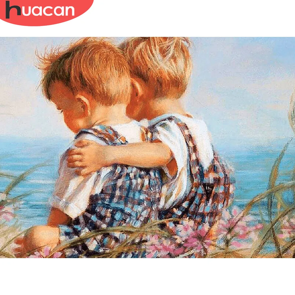 HUACAN Rhinestones Diamond Embroidery Mosaic Full Layout Baby Cross Stitch Kits 5d Painting New Arrivals | Дом и сад