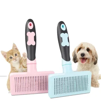

Pet Self Cleaning Slicker Brush for Cat & Dog Grooming Brushes for Shedding Automatic Deshedding Tool for pets