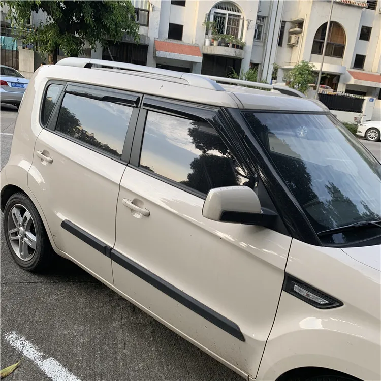 Для KIA SOUL Люк-задний Пластиковый оконный козырек 2010- вентиляционные шторы Защита от солнца и дождя для KIA SOUL
