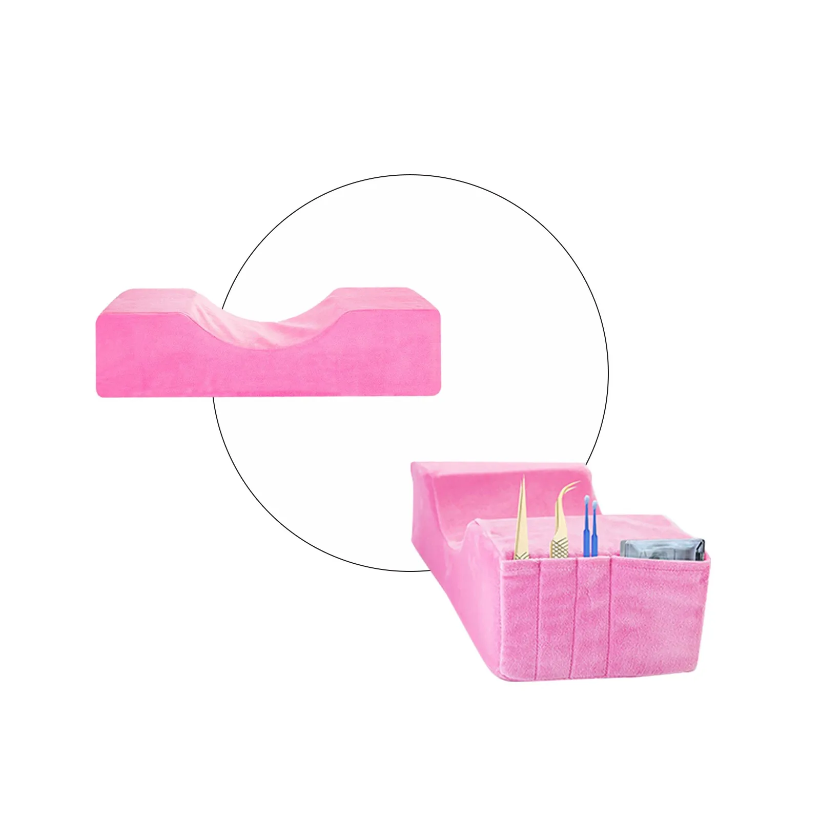Almohada profesional para las pestañas, soporte para el cuello, pestañas de injerto, espuma viscoelástica, extensiones de almohada, maquillaje, n. ° 40