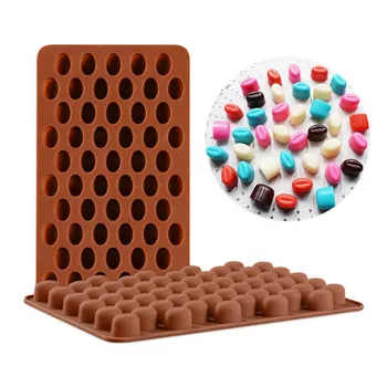 

1Pcs Cake Fondant Mould Kitchen Gadgets Baking Accessories Food Grade Cake Decoration Tools Silicone Chocolate Mold 55 Cavity