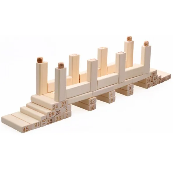 

CHILDREN'S Toy Birch Bricks Pro Wooden Building Blocks Chouchoule 51 Grain Cube Domino Educational Toy