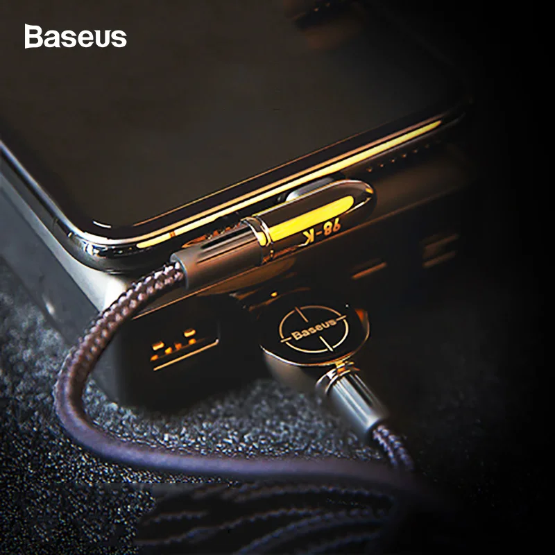 Baseus локоть USB кабель для iPhone XR Xs Max X 5 6 7 8 Plus 2.4A Быстрая зарядка зарядное устройство кабель STG игровая линия передачи данных для iPhone 11 Pro