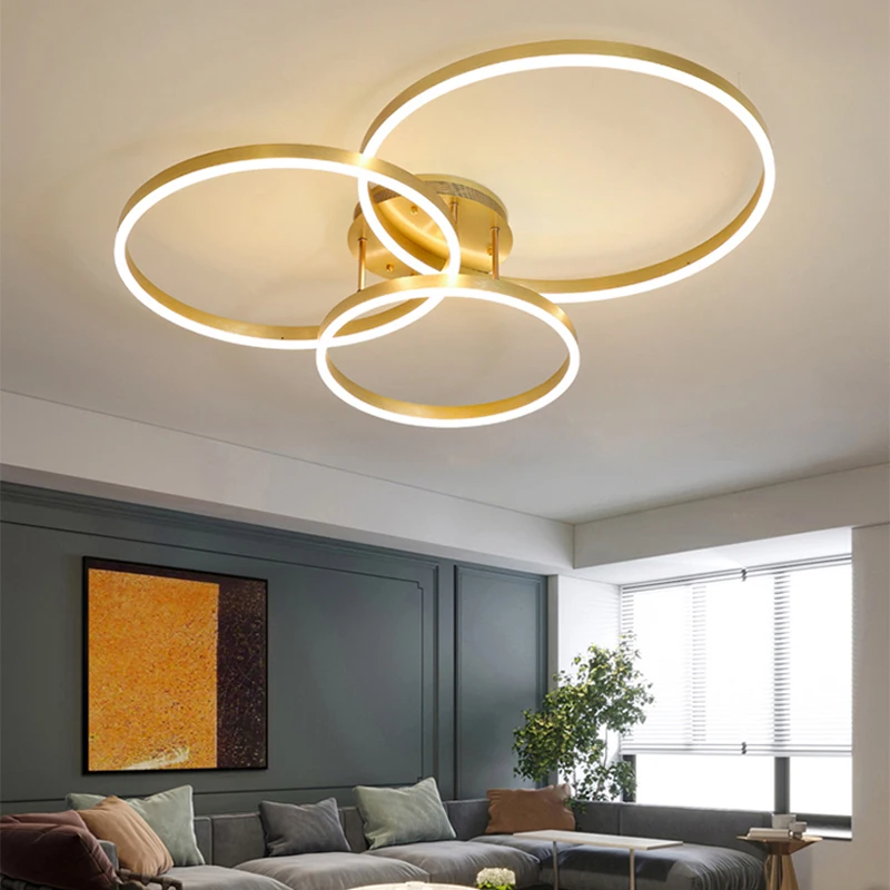 

Modern Creative LED Ceiling Lighting Fixture Living Room bedroom Ring Circle Lamp Decorative Light ceiling lamp