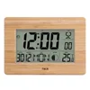 FanJu FJ3530 LCD Digital Wall Clock Alarm Big Size Number Multifunction Temperature Table Clocks Bedside thermometer Large clock 1