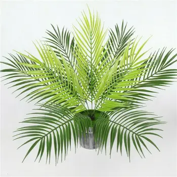 

9Head Fern Bouquet Palm Leaves Garden Green Plastic Plants Home Decor Artificial