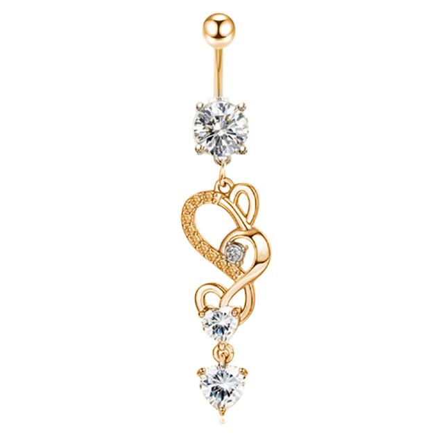 Belly Button Ring Angel Wing Belly Piercing Ring Sexy Navel Piercing Bar Flower Belly Bar Navel Piercing Ombligo Dangle