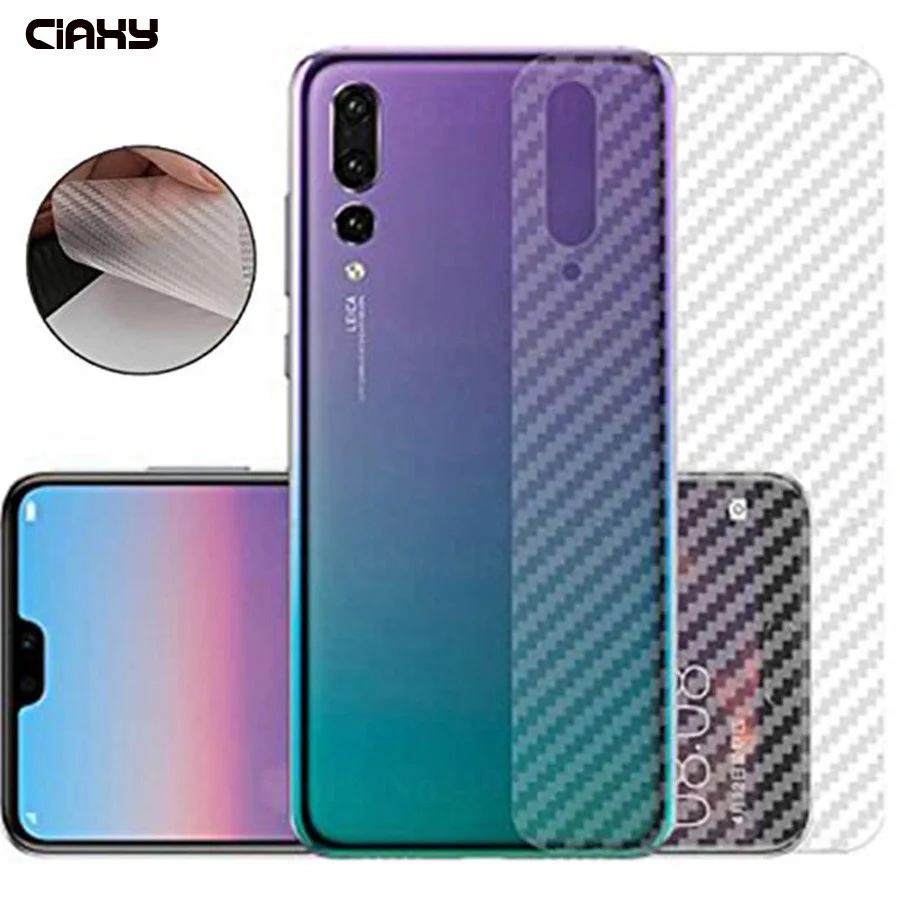 

10Pcs/lot 3D Carbon Fiber Back Screen Protector Film For Huawei P Smart 2019 P30 P20 Pro Full Glass Huawei Honor 20 Pro View 20