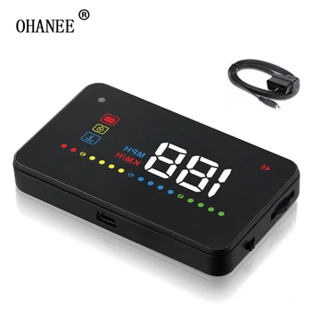 

OHANEE Car projector Speedometer OBD2/OBDII 3.5 inch Car HUD A200 Car Head Up Display HUD Newest Best Sell