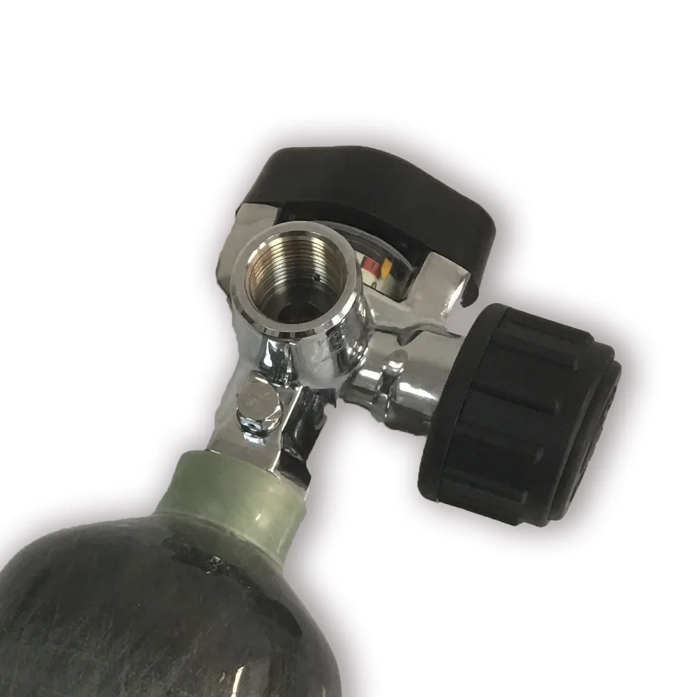 AC921 дыхательный Дайвинг акваланга большой измеренный черный клапан 30 мпа M18* 1,5 цилиндр высокого давления Pcp Пейнтбол воздушный пистолет кислородный бак