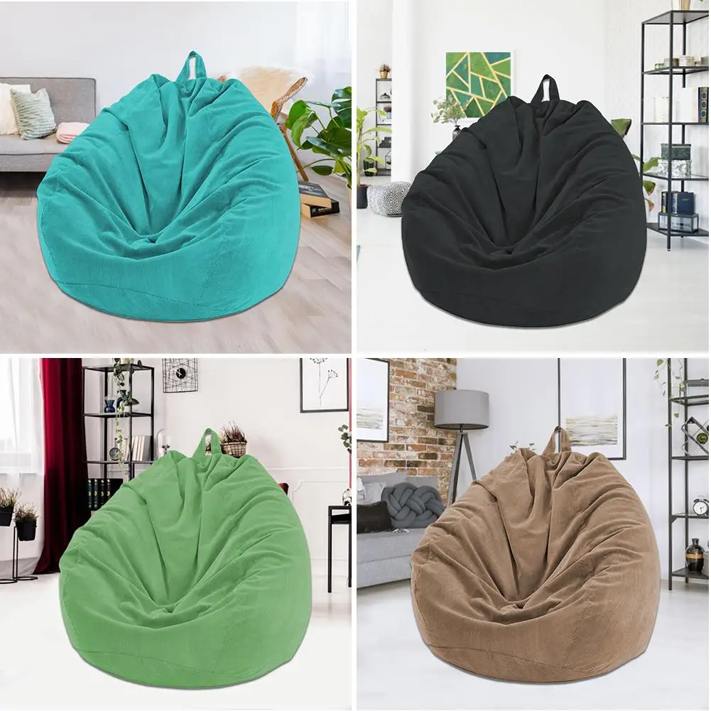 Чехол для диванов Lazy Bean Bag наполнитель стульев из льняной ткани мешок отдыха