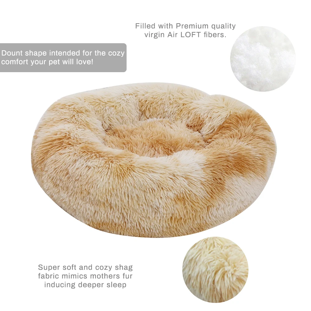 Super Soft Long Plush Dog Bed Washable Dog Kennel Dog House Velvet Mats Sofa For Dog Chihuahua Dog Basket Pet Bed