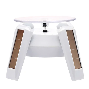 

4-Foot Solar Powered Jewelry Rotating Display Stand with Turn Plate Table Display Stand