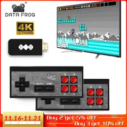 Данных лягушка USB беспроводной портативный ТВ Видео игровая консоль встроенный в 600 Классическая игра 8 бит мини видео консоль Поддержка