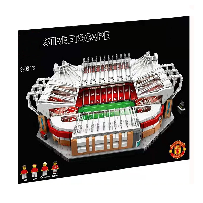 

Lepinblocks Old Trafford Manchester 3908PCS Creator City Street View Model Building Kit Blocks Bricks Toys Compatible legoinglys