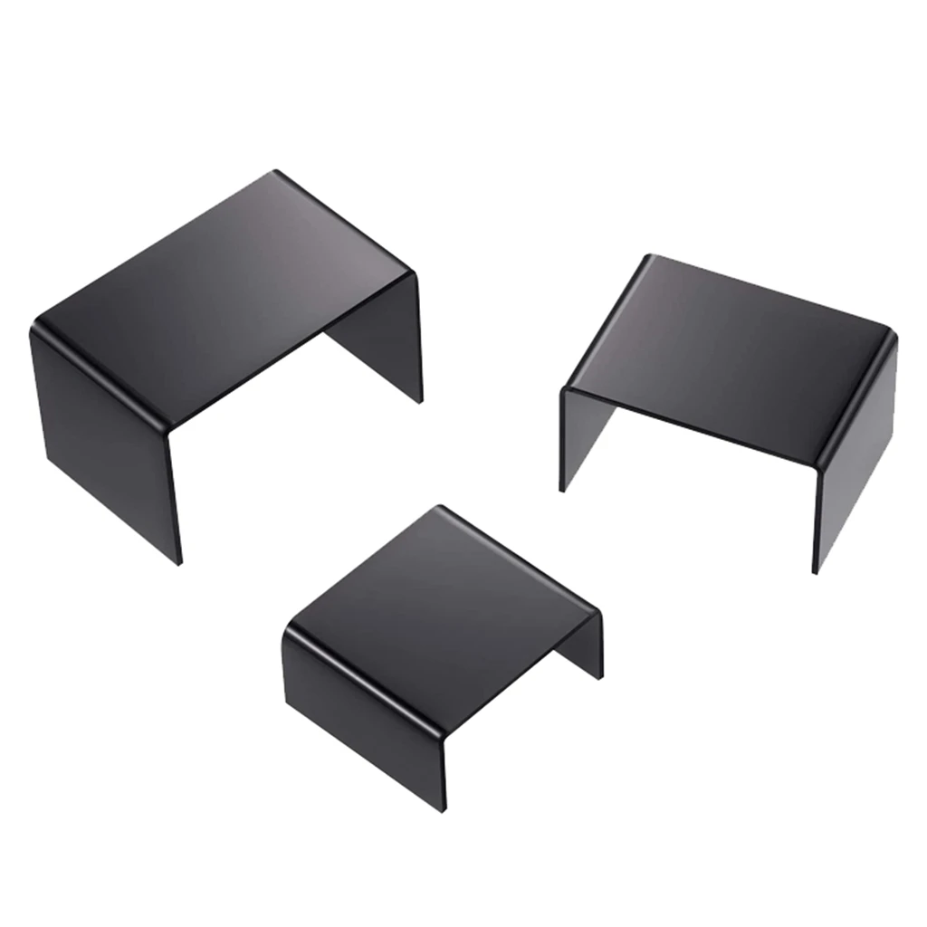 3Pcs/set Acrylic Display Stand Jewelry Showcase Storage Rack Shelf Holder display cabinet Rack Showcase Fixture