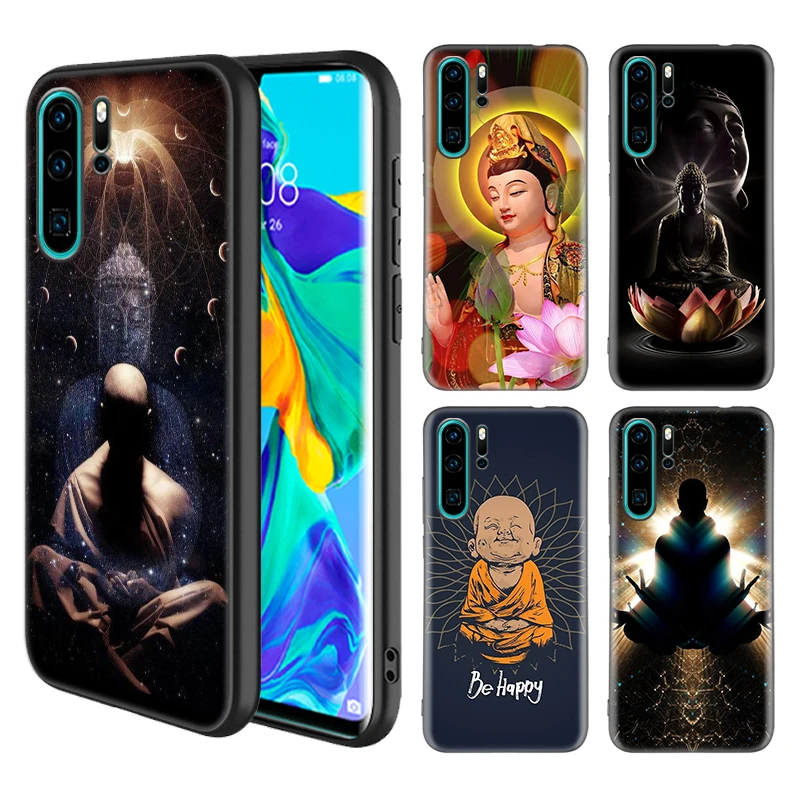 

Silicone Case for Huawei P9 P20 P30 Lite Pro 2017 P Smart Plus Z 2019 Phone Back Shell Fundas Capa Buddha budha