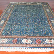 7x10 футов, ковер ручной работы с цветами, шелковый ковер