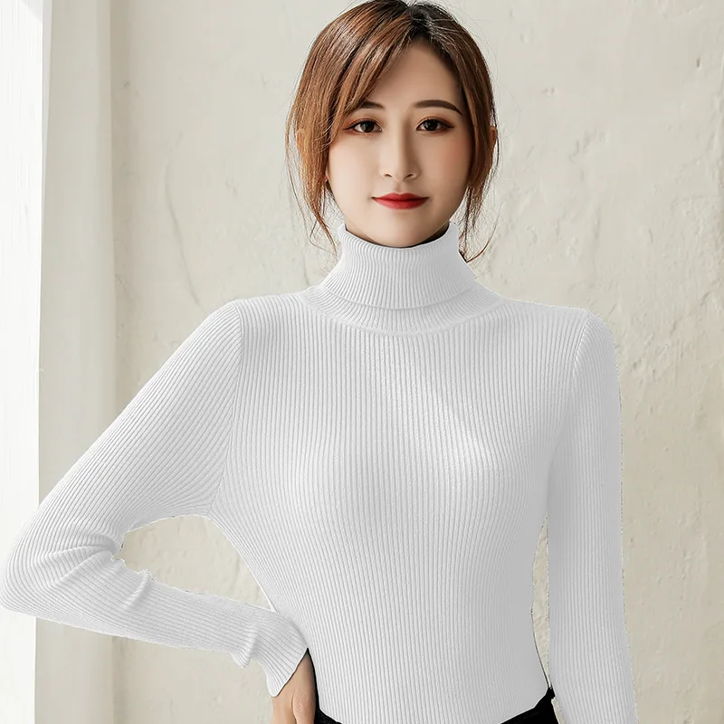 Semfri Sweater Women Fashion Turtleneck Sweater Autumn Winter Knitted Pullovers Casual Warm Long Sleeve Knit Jumpers Top Semfri Sweater Women Fashion Turtleneck Sweater Autumn Winter Knitted Pullovers Casual Warm Long Sleeve Knit Jumpers Top