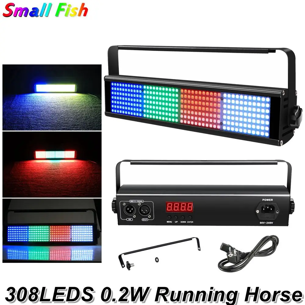 Музыкальный DJ оборудование RGB 3в1 цветной светодиодный диско бегущая лошадь Flashe