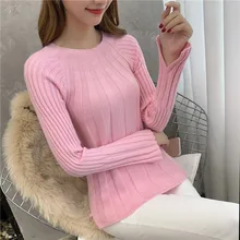 Реальные фотографии новой осенней рубашки в Южной Корее, вязаный свитер, пуловер, осенняя женская одежда
