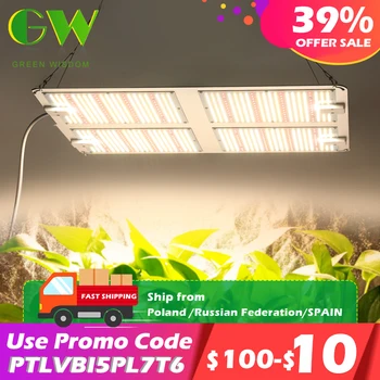 1000W 2000W 4000W Quantum Grow Light Sunlike Full Spectrum LED Phyto Lamp for Plant Hydroponic Greenhouse VEG BLOOM Growth Light 1
