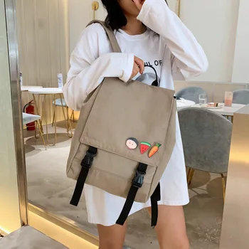 

2020 new women's backpack Korean version of the wild lady backpack Korean version of the simple backpack
