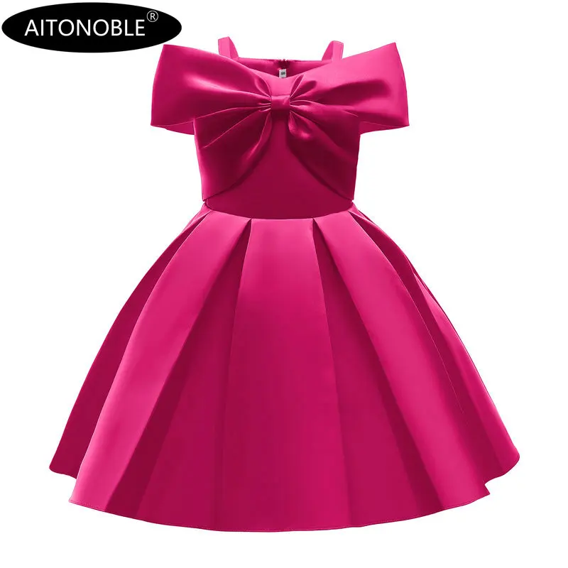 Aitonoble Summer New Costume Gilrs Dress Girl's Dress Princess KidsSkirt Cosplay For Girls With a Gift Bag
