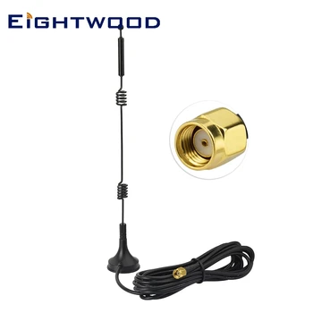 

Eightwood RP-SMA Male WiFi Antenna for ASUS TP-Link Fenvi Rosewill Gigabyte Wireless Router Mini PCI Express PCIE Network Card