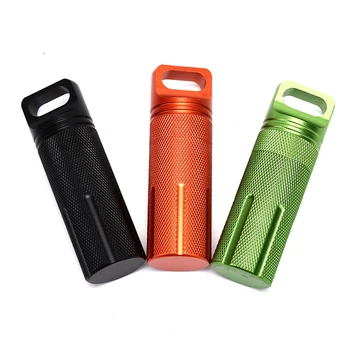 

EDC Waterproof Hike Box Survive Seal Trunk Container Case Holder Storage Camp Capsule Medicine Match Pill Outdoor Dry Bottle