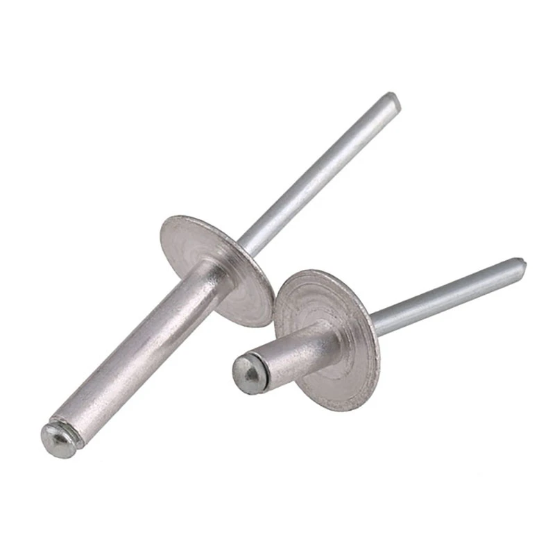 Aluminium Extra Large Flange Head Pop Rivets Dome Head M3.2 M4 Rivets