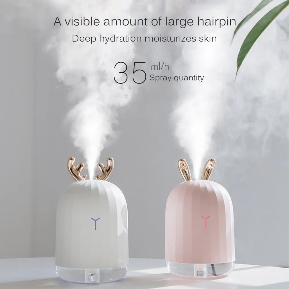 220ml Ultrasonic Air Humidifier Aroma Essential Oil Diffuser For Home Car USB Fogger Mist Maker With 5