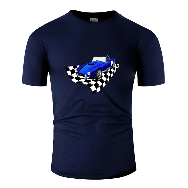 Men-Navy Blue По индивидуальному заказу Юмор hot rod Гоночная машина идея подарка футболка человек, одежда в стиле унисекс, Мужская футболка с круглым вырезом, хлопок - Цвет: Men-Navy Blue