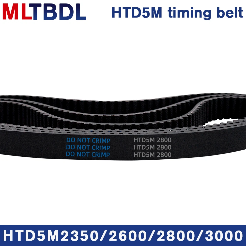 

HTD 5M Timing belt C=2350/2600/2800/3000 width 10/15/20/25mm Teeth 470 520 560 600 HTD5M synchronous Belt 1750-5M 1790-5M 1800