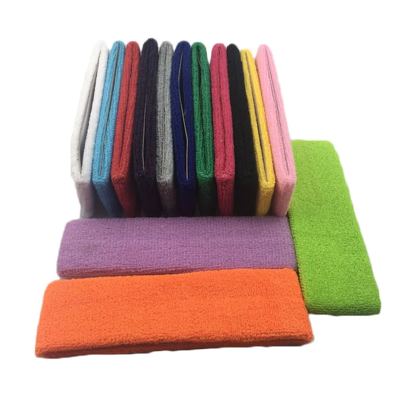 

Elastic Towel Sports Headband Yoga Hair Band Sweatband For Running Fitness Volleyball Basketball Tennis Head Sweat Ribbon Men