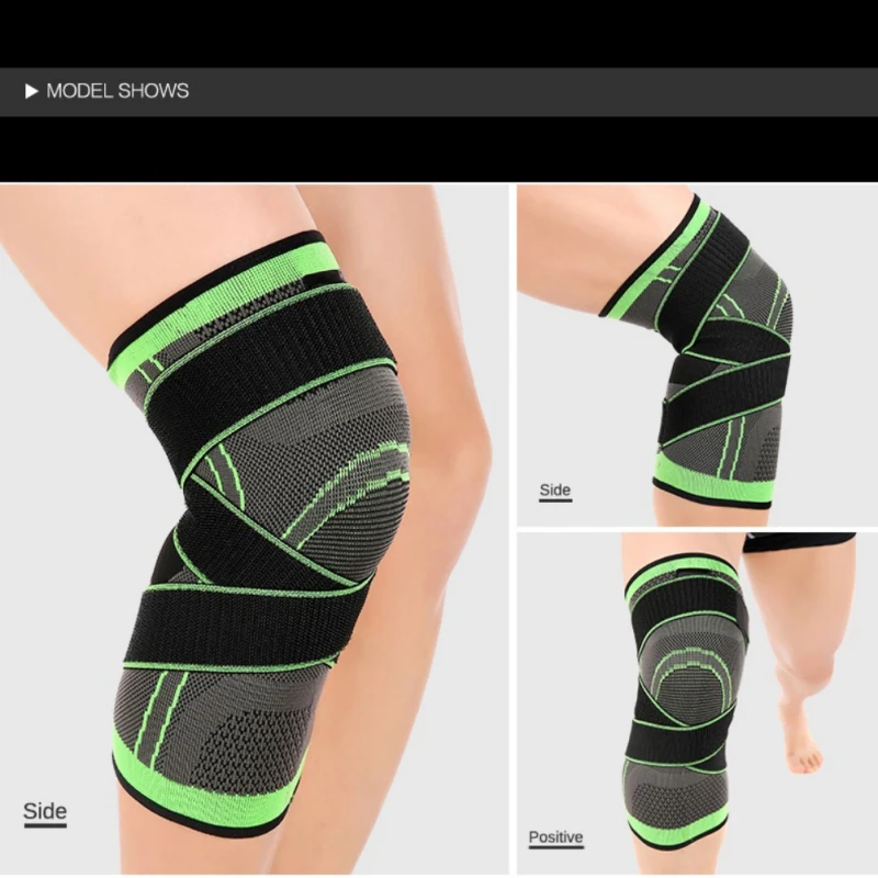 Kneepads Cross Strap Fitness Running Cycling Bandage Knee Brace Support Elastic Nylon Sports Compression Knee Protector