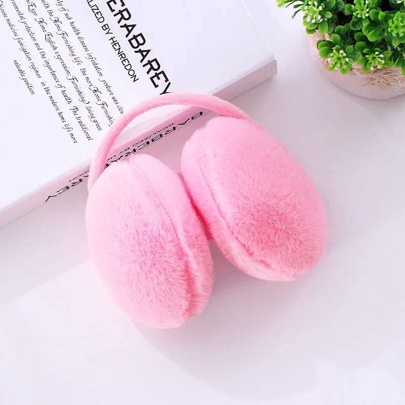 Orejeras de piel para mujer, orejeras de Color sólido, cálidas y cómodas, para esquí, a la moda, para Otoño e Invierno