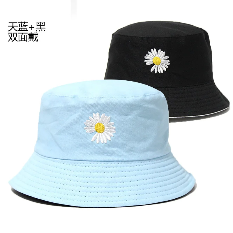 White bucket hat with flowers Clearance