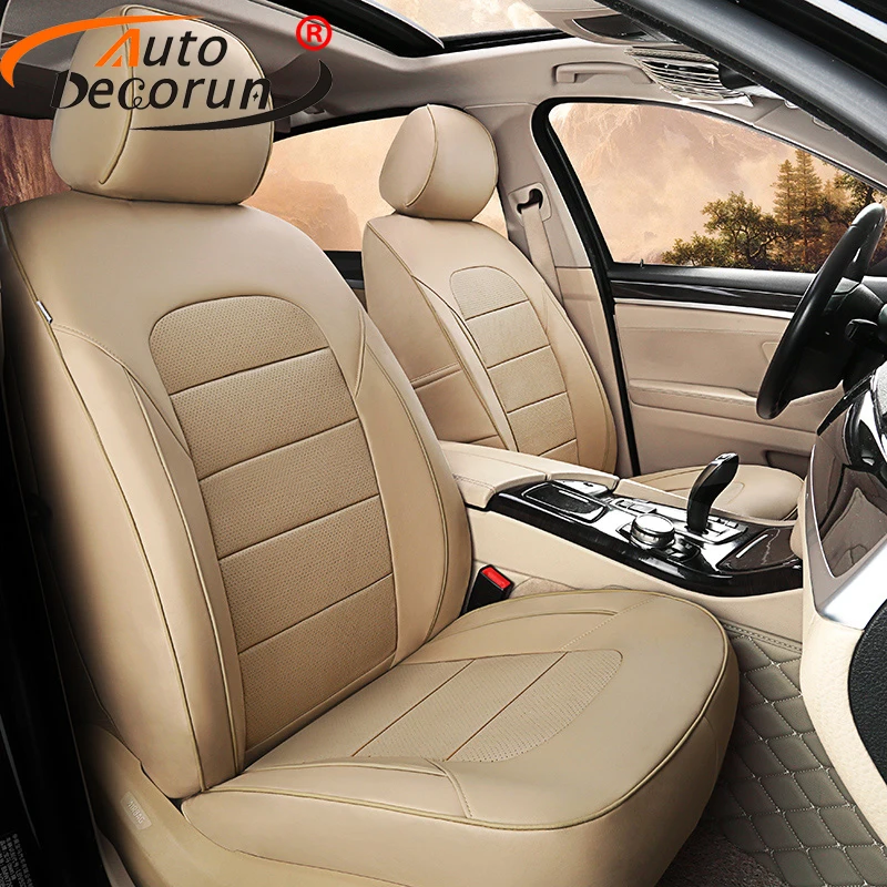 AutoDecorun перфорированные кожаные чехлы на сиденья для VW Volkswagen Caravelle T6 2017 T5