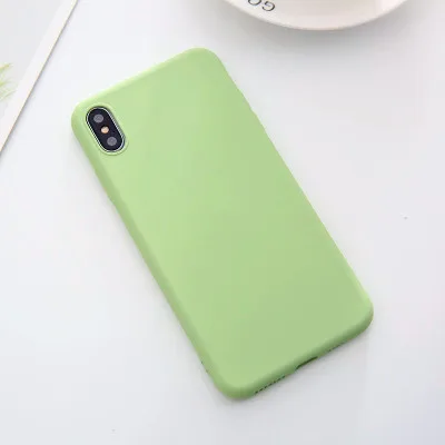 Армейский зеленый Силиконовый чехол для телефона Iphone XS MAX XR X Чехлы для Apple для IPhone 7 8 6 S Plus чехол Capa - Цвет: Армейский зеленый