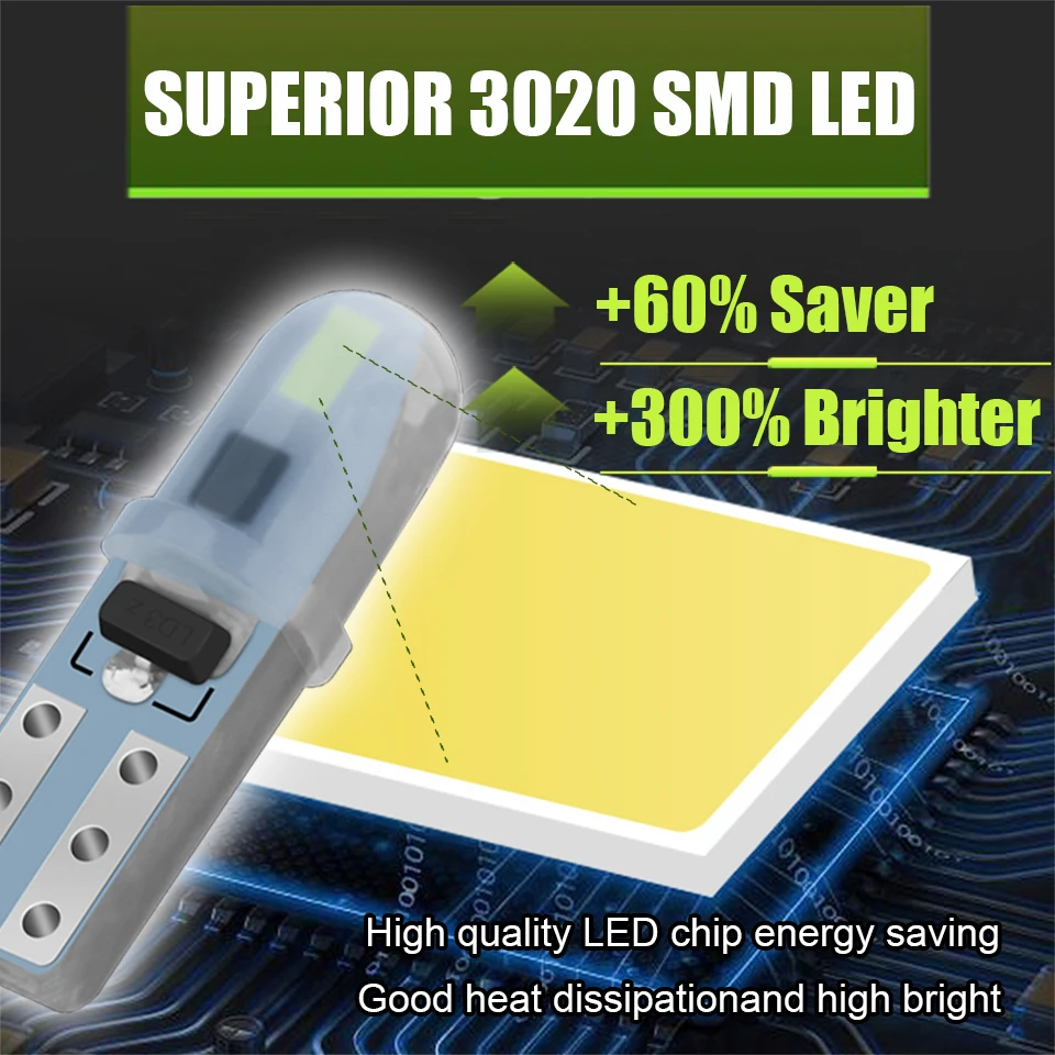 10X T5 Led ڵ ׸  W3W W1.2W ǥñ    Ǳ   ڵ ȣ 12V ȭƮ 