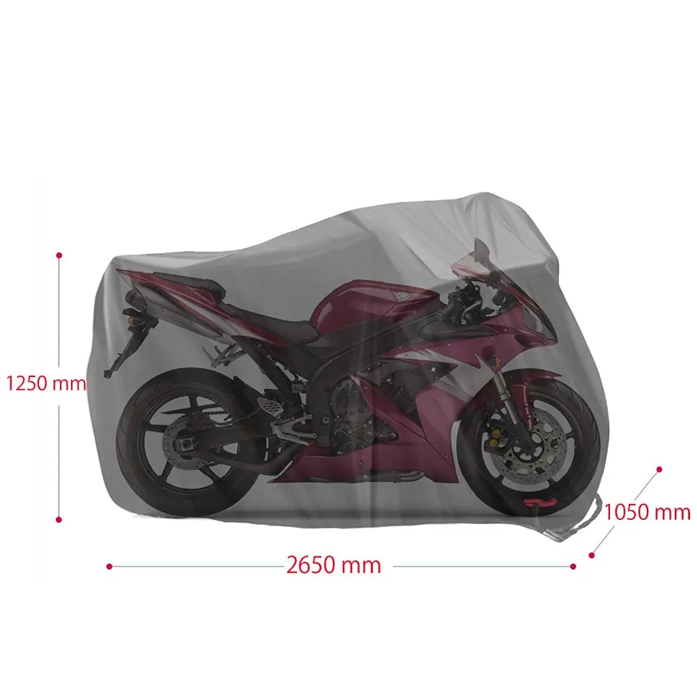 Мотоциклетная крышка M L XL 2XL 3XL 4XL, универсальная уличная УФ-защита для скутера, водонепроницаемая велосипедная дождевая Пылезащитная крышка, 15 цветов