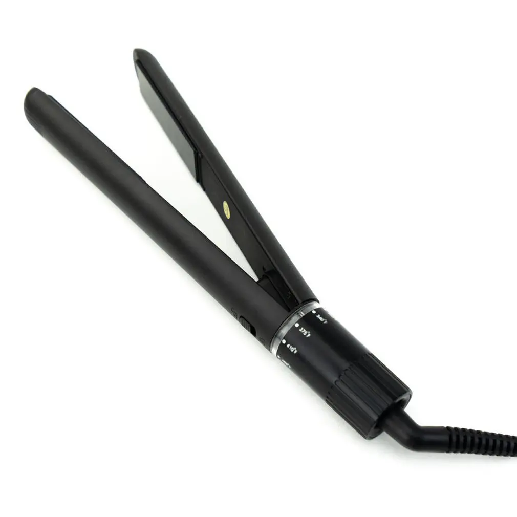 

Round Hair Flat Iron 2 in 1 Hair Straightener and Curler with Rotating Adjustable Temperature 1 Inch Ion Ceramic Plate