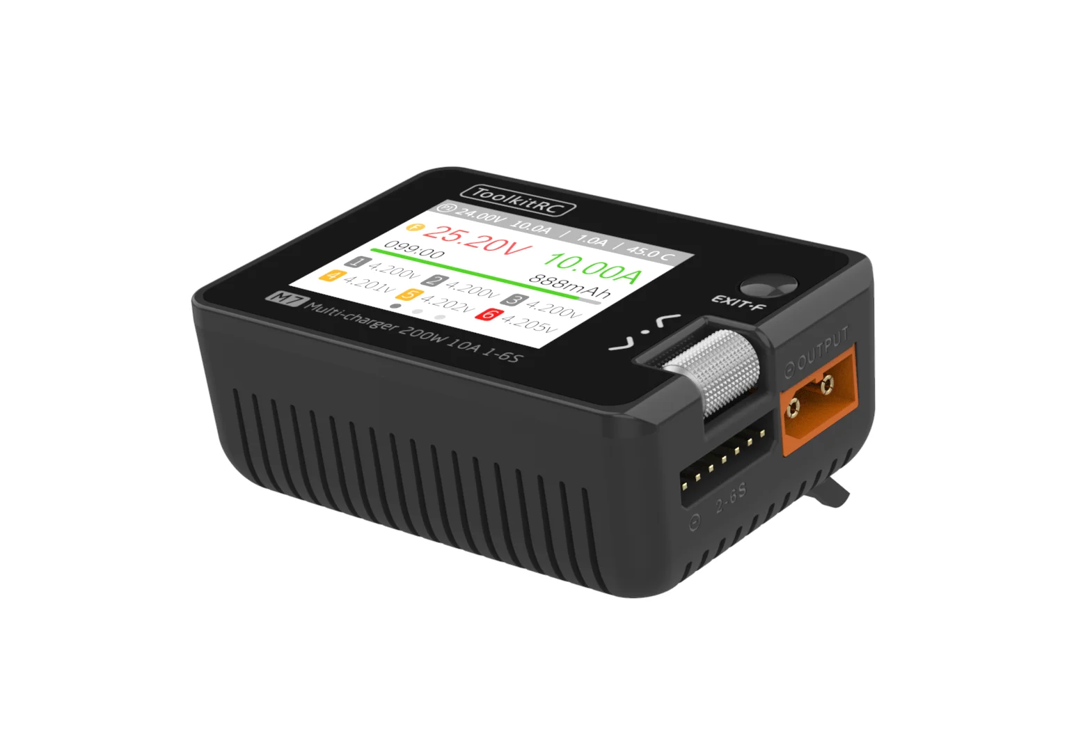 ToolkitRC M7 Servo Tester Tool 200w 10A DC Output 1-6s Multi-function Smart Balance Charger ESC Motor Tester And Diagnostics