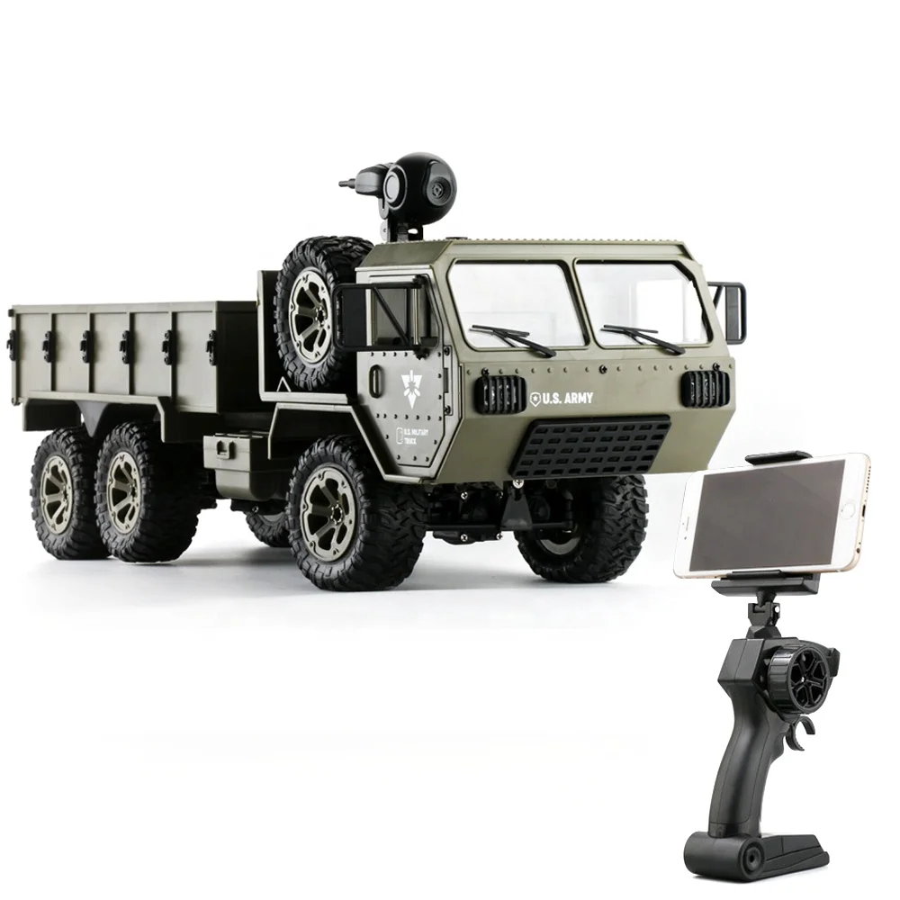 Американский армейский военный грузовик 1/16 2 4G 6WD HD камера Радиоуправляемый